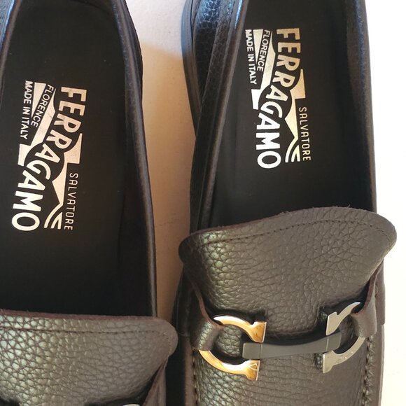 New ! Salvatore Ferragamo Men's Leather Shoes with Cedar Shoe trees- 9 - Picture 5 of 10